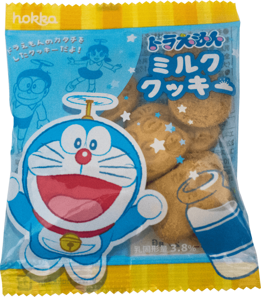 Doraemon Cookies a packet Milk & Strawberry - Yabai Mart